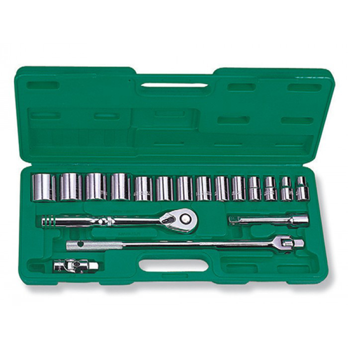 Набір торцевих головок Maxi-Drive 1/2"DR 3/8"-1-1/4", 19 штук S05H4219S (Jonnesway, Тайвань)