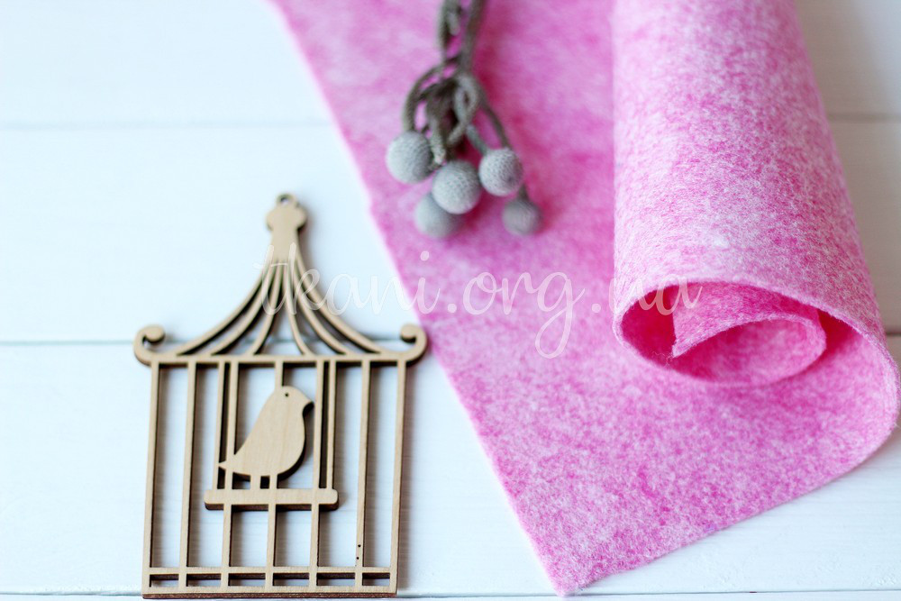 Фетр американський м'який 1,5 мм для рукоділля і творчості 44*30см 2337 Pixie Pink (Рожевий пікс), фото 1