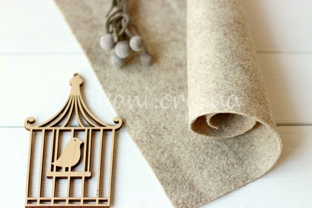 Фетр американський м'який 1,5 мм для рукоділля і творчості 92*91см 2612 Sandstone (Пісковик)