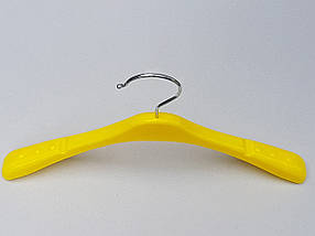Плічка вішалки тремпеля TZ8802 жовтого кольору, довжина 31,5 см, фото 2