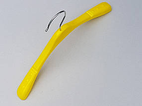 Плічка вішалки тремпеля TZ8802 жовтого кольору, довжина 31,5 см, фото 3