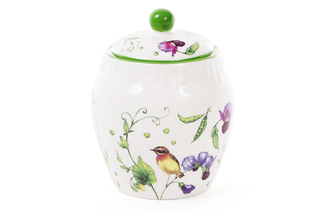 Банка порцелянова 400 мл із кришкою Кантрі 940-108