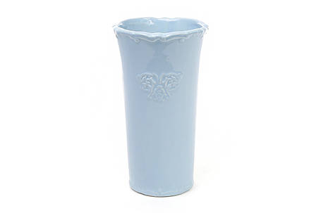 Ваза керамічна Вензель 12*12*22 см., колір рожевий (720-037), фото 2