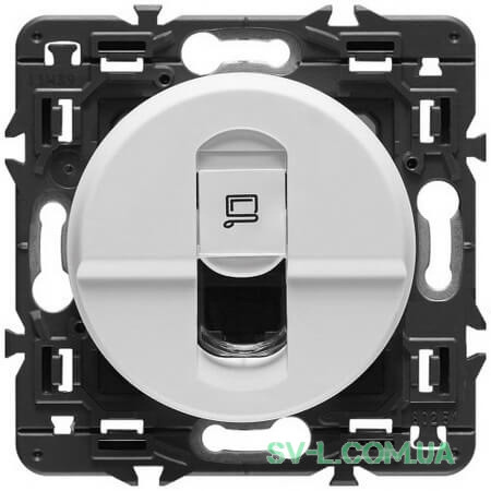 Розетка комп'ютерна RJ45 Celiane (білий) 067344+068251+080251