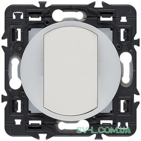 Вимикач одноклавішний з підсвічуванням по контуру Celiane (білий) 067002+067670+065004+080251