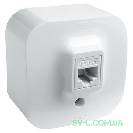 Розетка телефонна RJ-11 TF Quteo (Біла) 782414