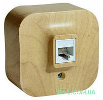 Розетка телефонна RJ-11 TF Quteo (Дерево) 782274