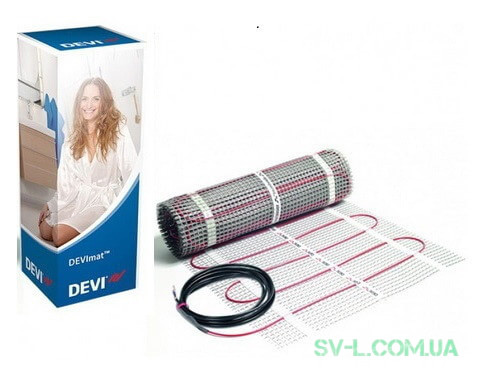 Нагрівальний мат двожильний DEVIheat™ 600Вт 4м2 DSVF-150 140F0335