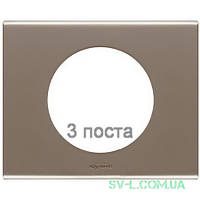 Рамка Сeliane тримісна (нікель велюр) 069113