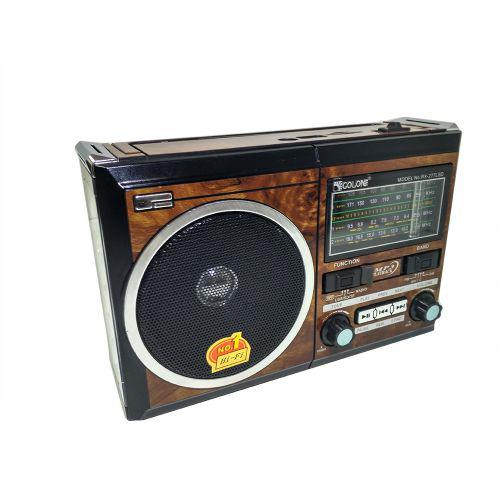 Портативна колонка MP3 USB Golon RX-277LSD Solar з сонячне панеллю Wooden