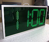 Світлодіодні годинник з термометром 750х350 мм, фото 3