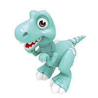 Радиоуправляемая игрушка SUNROZ RC Dinosaur интерактивный игрушечный динозавр на р/у Голубой (SUN0890)