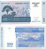 Мадагаскар / Madagascar 100 Ariary 2004 Pick 86 UNC