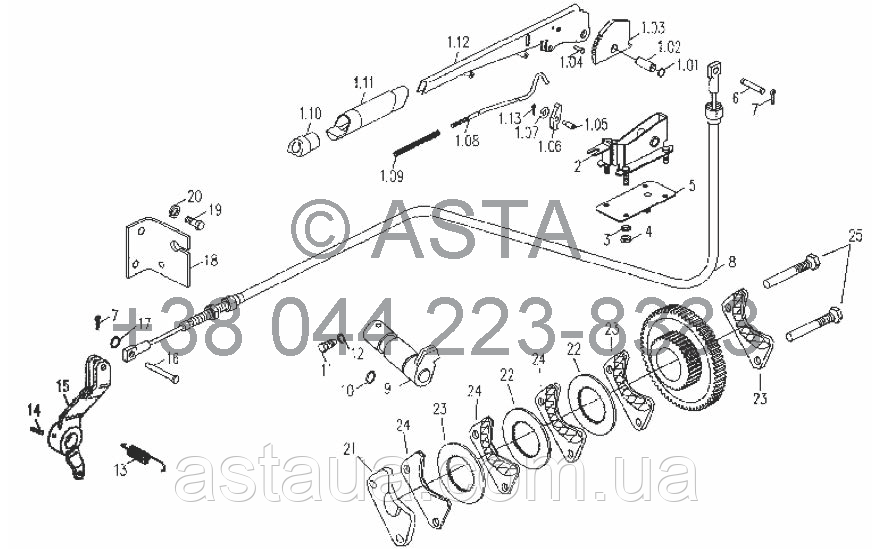 Сиденье водителя в сборе на YTO X704 - фото 5 - id-p56530721