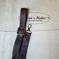 Ремінь для сумки з натуральної шкіри 2 (2,5)*130. Коричневий