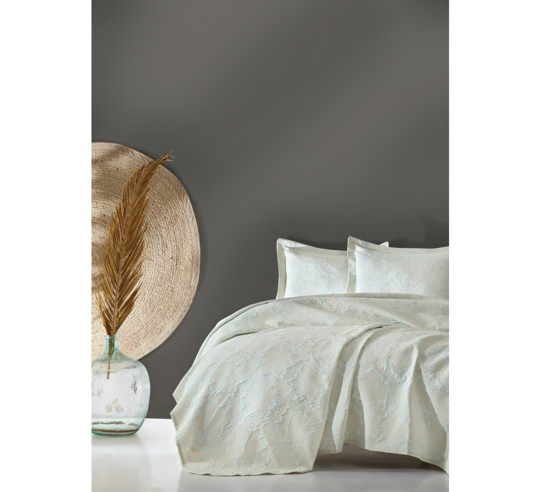 Покривало Cotton Box TERRA MINT 240x250 240*250