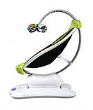 Заколисуючий центр крісло-гойдалка 4Moms Mamaroo (2.0) зелений плюш, фото 5