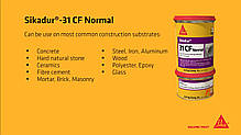 Sikadur®-31 CF Normal - Конструкційний двох компонентний епоксидний клей і ремонтний розчин, 1,2 кг, фото 3