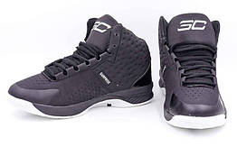 Взуття для баскетболу чоловіче Under Armour OB-3037-3 (р-р 41-45) (PU, чорний-чорний)