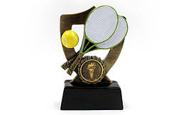 Статуетка (фігурка) нагородна спортивна Великий теніс C-1231-C (р-р 13х8х3 см)