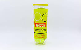 М'яч для великого тенісу TELOON (3 шт.) T801P3 (у вакуумному пакованні)