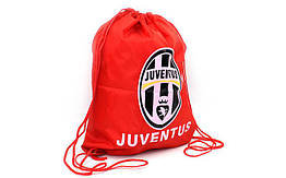Рюкзак-мішок GA-1015-JUN-2 JUVENTUS (PL, р-р 34х43см, червоний)