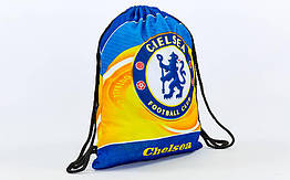 Рюкзак-мішок GA-4433-CH CHELSEA (нейлон, р-р 39х49 см, синій-жовтий)