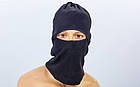 Балаклава, шапка, шарф 3 в 1 MS-5627 (фліс, чорний), фото 2
