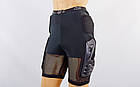 Шорти захисні із захистом спини для екстремальних видів спорту FOX M-4533 (PL, PVC, р-р M-XL, чорний), фото 3