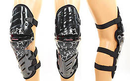 Мотозахист (коліно, гомілка) 2 шт Alpinestars MS-4372-BK (пластик, PL, чорний)