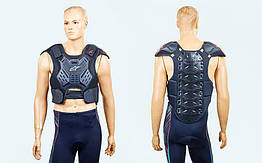 Жилет захисний для мотоцикліста Alpinestars MS-5542 (PU, PL, пластик, р-р регульований, чорний)