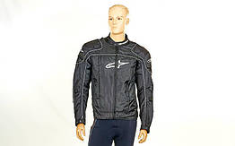 Мотокуртка текстильна із захистом Alpinestars A08 (PL, PVC, L-2XL, чорний)