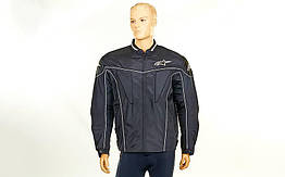 Мотокуртка текстильна із захистом Alpinestars MS-227 (PL, PVC, M-3XL, чорний)