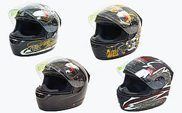 Мотошлем інтеграл Tanked Racing T112 (ABS, L-XL-58-62, чорний)