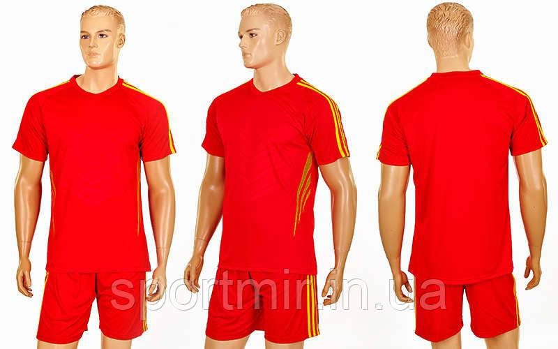 Футбольна форма підліткова Glow CO-703B-R (PL, р-р (24-30), червоно-жовтий, шорти червоні), фото 1