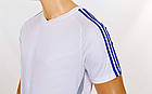 Футбольна форма підліткова Glow CO-703B-W (PL, р-р (24-30), білий-синій, шорти сині), фото 3