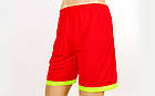 Футбольна форма Grapple CO-7055-R (PL, р-р (S-XL)-165-180 см, червоний-салатовий, шорти червоні), фото 6
