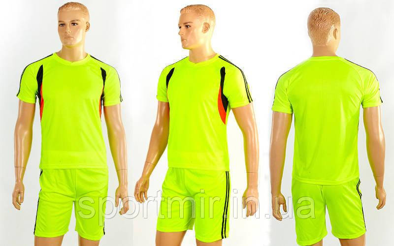 Футбольна форма підліткова Line CO-4587-LG (PL, р-р М-XL-135-165 см (26-30), салат, шорти салат), фото 1