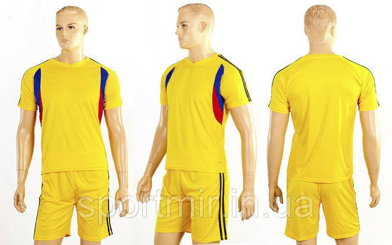 Футбольна форма підліткова Line CO-4587-Y (PL, р-рM-XL, жовтий, шорти жовті), фото 1