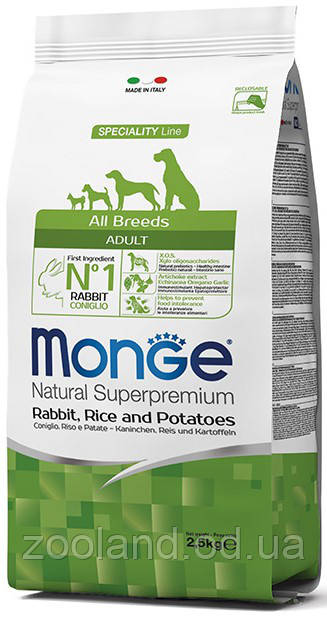 70006040 Monge All Breed Adult з кроликом, 15 кг