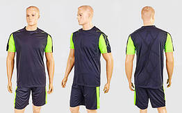 Футбольна форма Height CO-1014-BK (PL, р-р M-3XL-44-52, зріст 165-185 см, чорний-салатовий, шорти чорні)