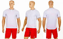Футбольна форма Neat CO-1605-W L, (р-р S-3XL-42-54 зріст 160-190 см, білі шорти червоні