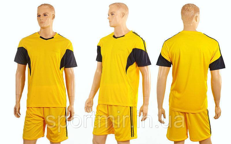 Футбольна форма Progress CO-3437-Y (поліестер, р-р M-XL-46-52, жовтий, шорти жовті), фото 1