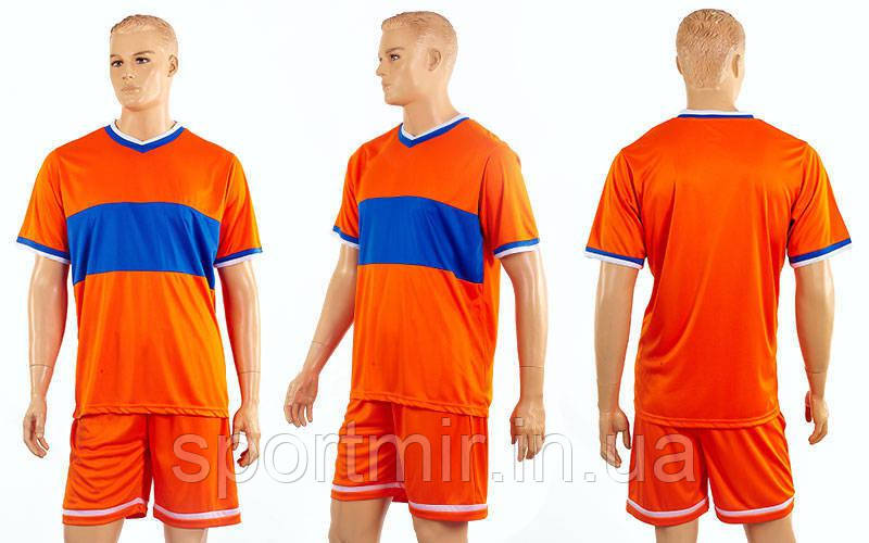 Футбольна форма Two colors CO-1503-OR (поліестер, р-р M-XL-46-52, жовтогарячий, шорти жовтогарячі), фото 1