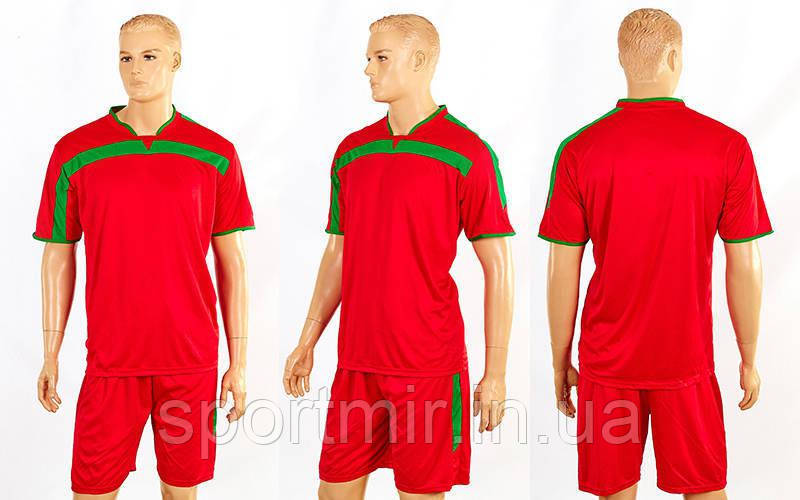 Футбольна форма Wave CO-4475-R (поліестер, р-р M-XL-46-52, червоний, шорти червоні), фото 1