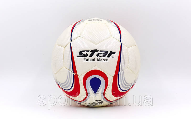 М'яч для футзала No4 Клеєний-PU STAR JMU1635, фото 1