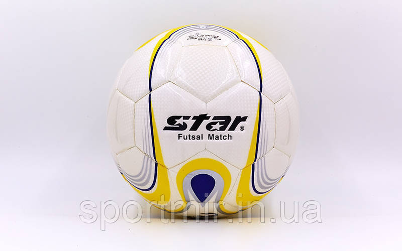 М'яч для футзала No4 Клеєний-PU STAR JMU1635-1, фото 1