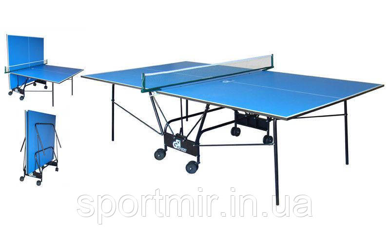 Стіл тенісний UR MT-4692 (Gk-4) (складаний, ДСП товщ.16 мм, мет, сплас,р-р 2,74х1,52х0,76 м, сітка, фото 1