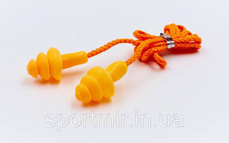 Беруші для плавання PL-3003 (силікон, кольори в асортименті), фото 1