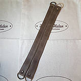 Короткий ремінь на півкільцях із фурнітурою кольору срібло, фото 2